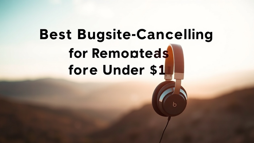 Best Budget Noise-Cancelling Headphones for Remote Work Under $100 (2026)