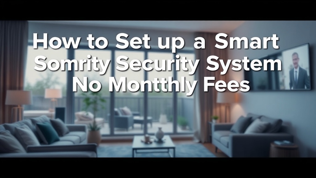 How to Set Up a Smart Home Security System with No Monthly Fees: A DIY Guide
