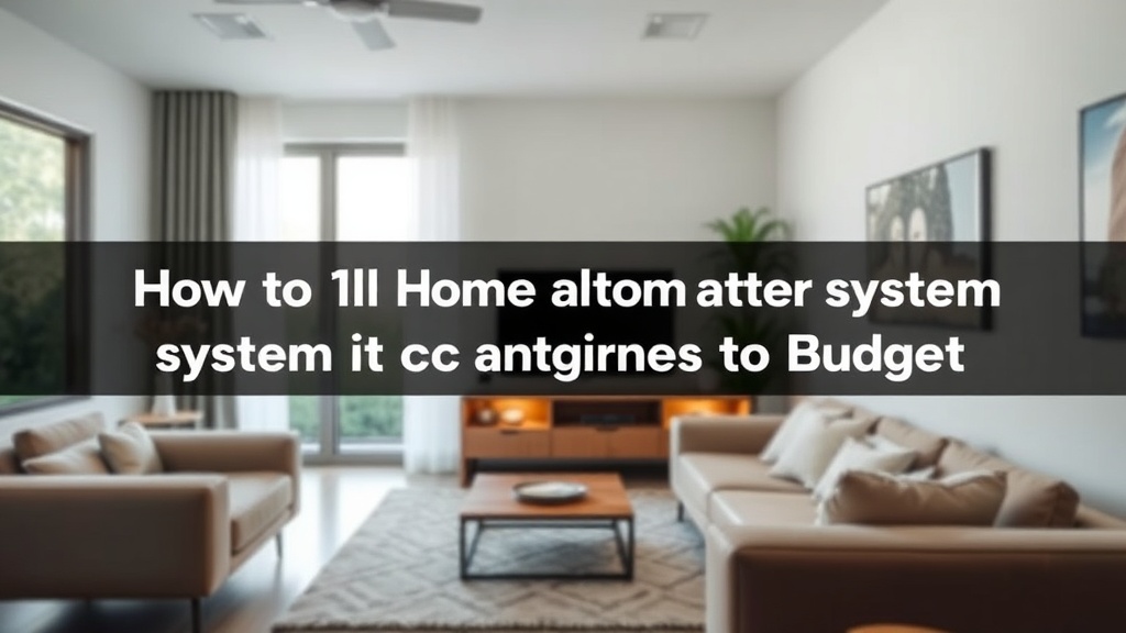 How to Build a Smart Home Automation System for Beginners on a Budget (2026 Guide)